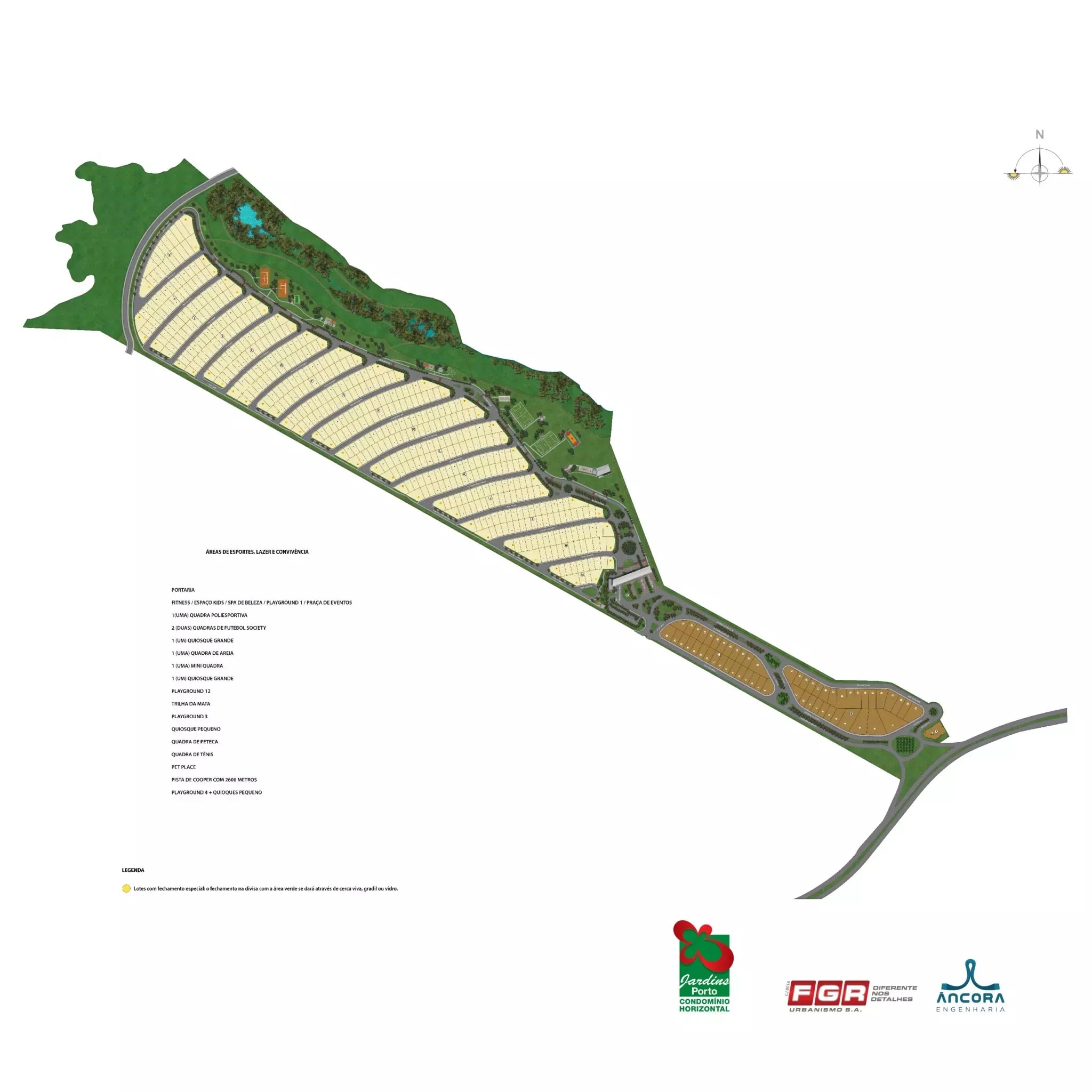 Planta de implantação do Jardins Porto