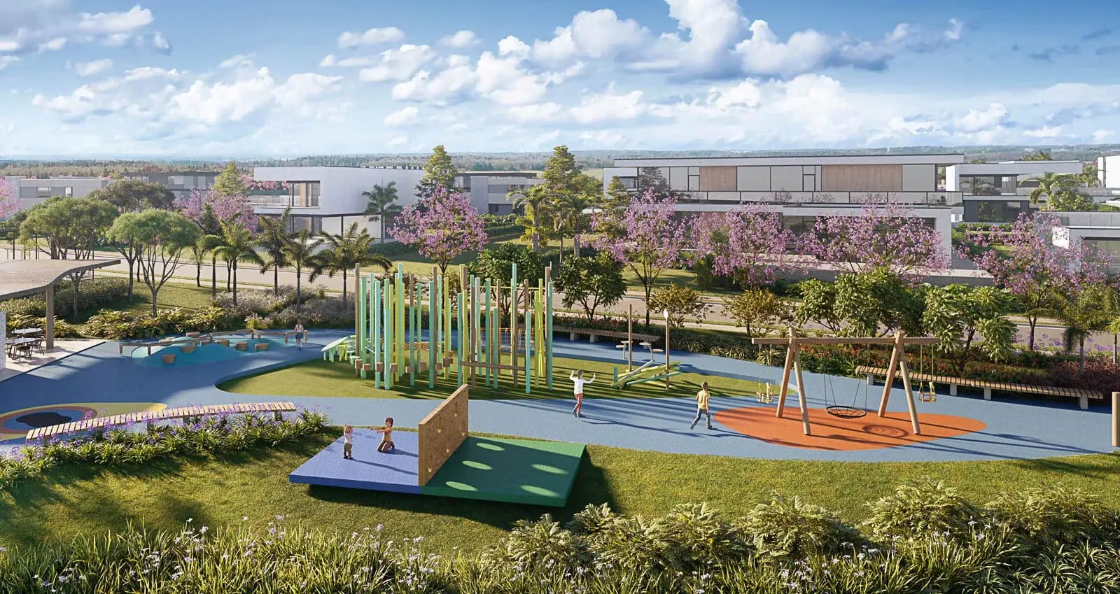 Playground junto ao complexo poliesportivo